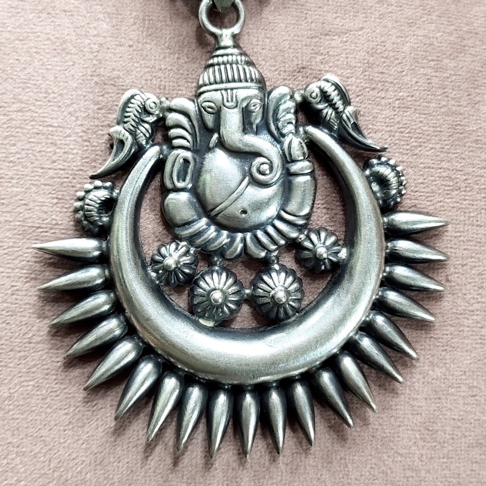 Ganesh Silver Pendant