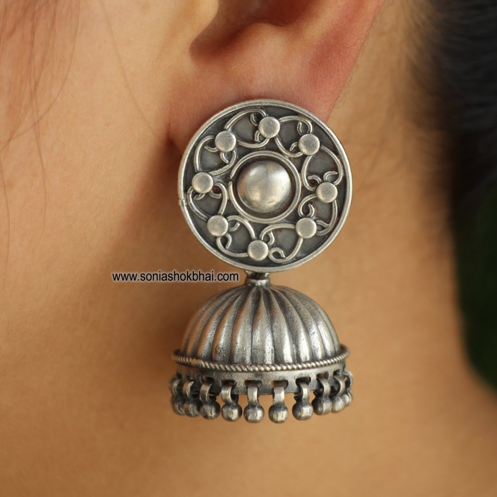 Coin shape with Antique Earring 