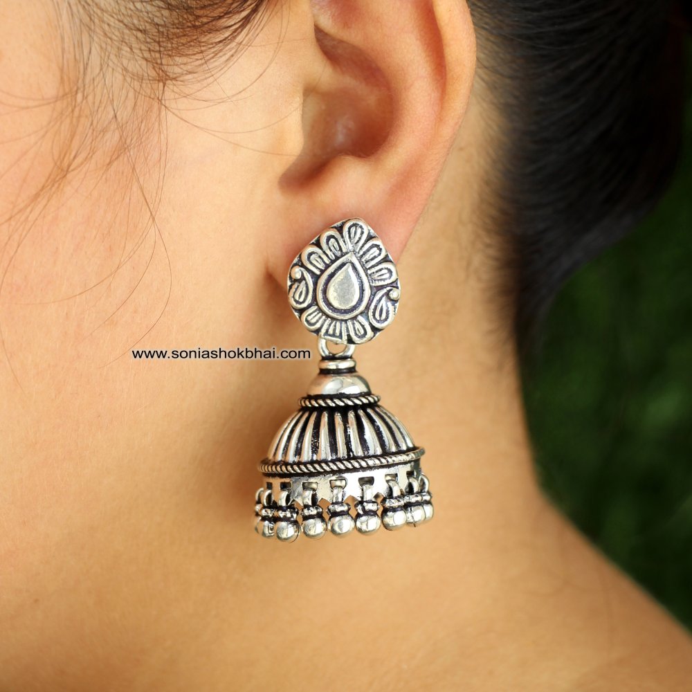 Pear Shape With Antique Joomer Earring